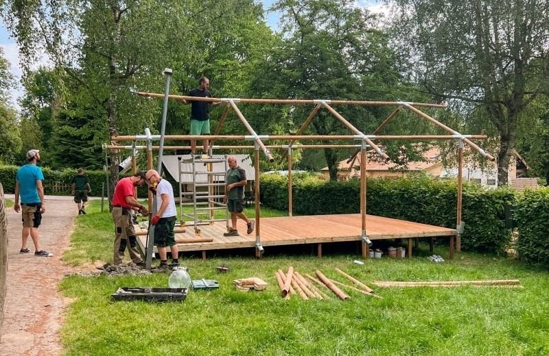 We bouwen nieuwe stacaravans